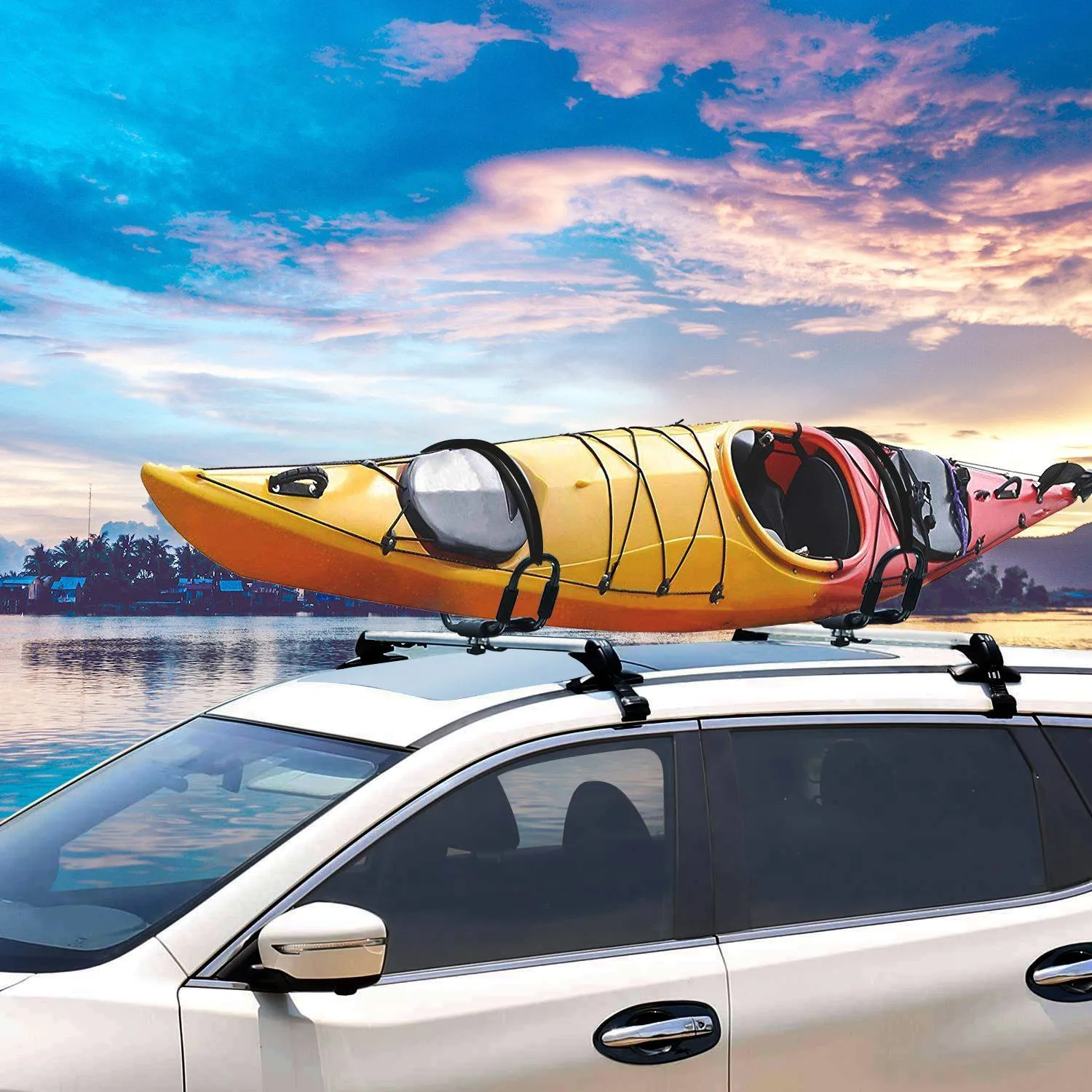 1-Pair: Universal J-Bar Kayak Carrier