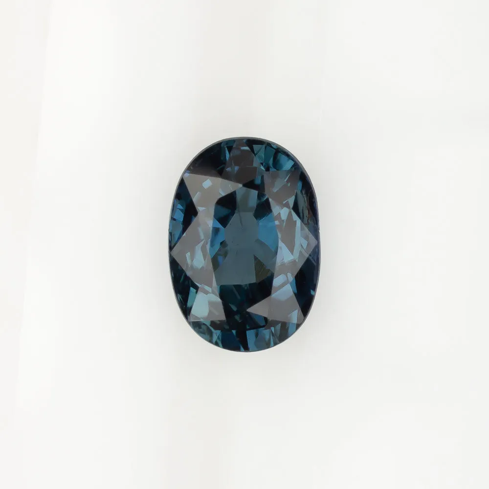 1.64ct GIA CERTIFIED NO HEAT SAPPHIRE NAVY BLUE OVAL SHAPE CUT NATURAL LOOSE 1.5