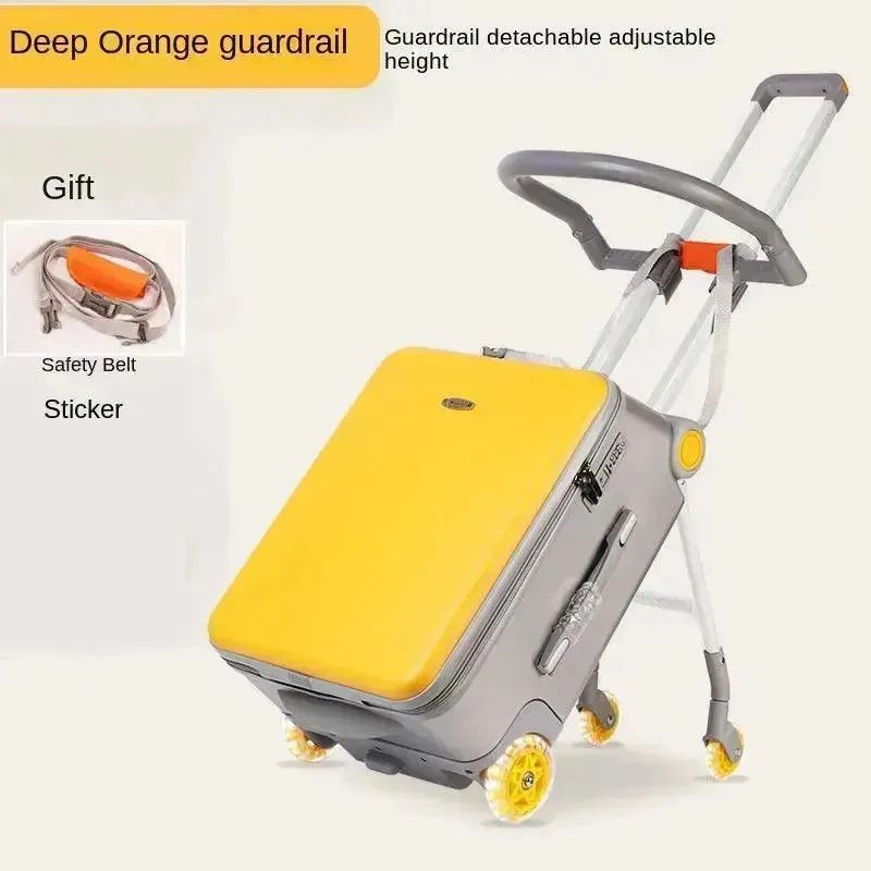 2-in-1 Kid's Ride-On Suitcase Trolley Bag