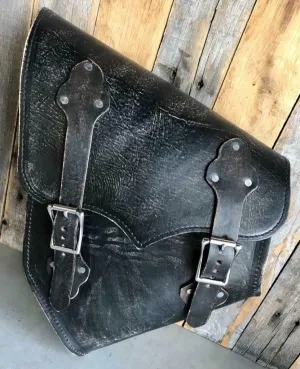 2000-2024 Harley Softail Saddle Bag & Hardtail Motorcycle Black Dis Leather MRC