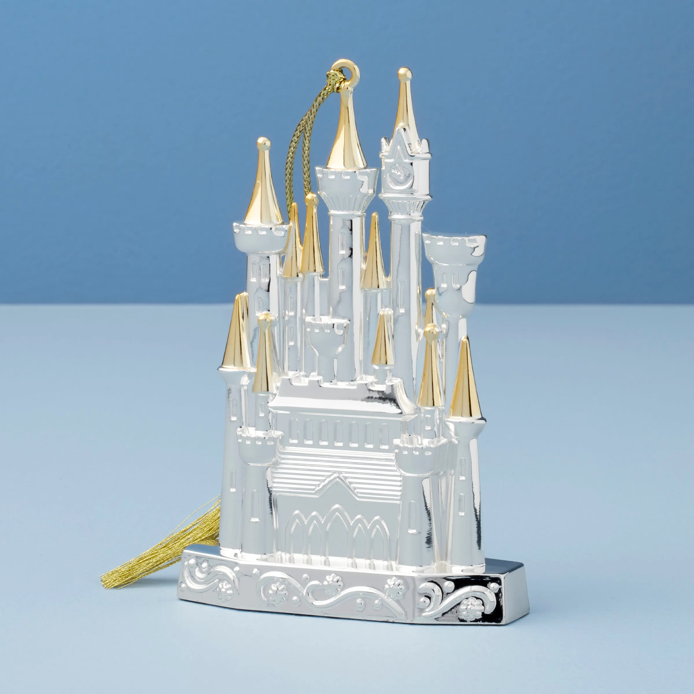 2024 Silverplated Disney Castle Metal Ornament