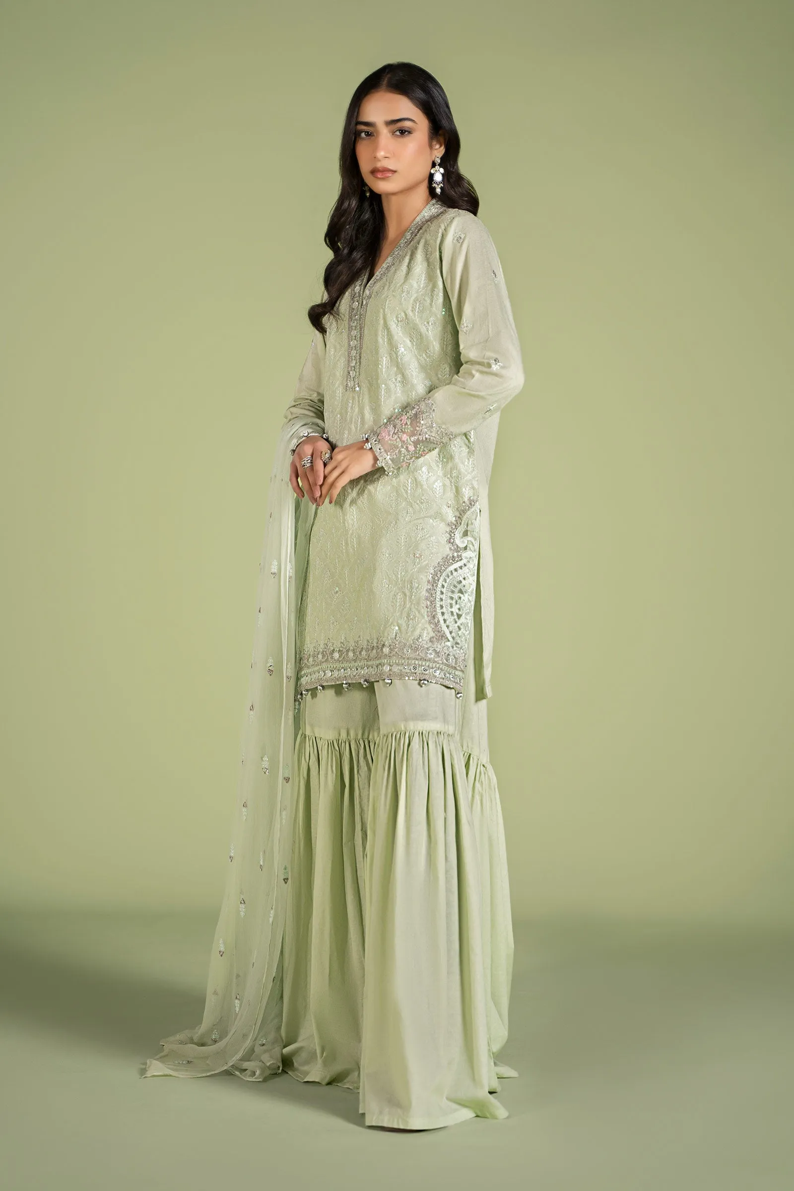 3 Piece Embroidered Lawn Suit | DW-EF24-11