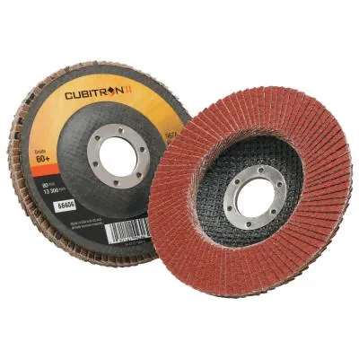 3M™ Cubitron II Flap Disc 967A, 4 1/2 in, 60 Grit, 7/8 in Arbor, 13,300 rpm, Type 27, 051141-55606