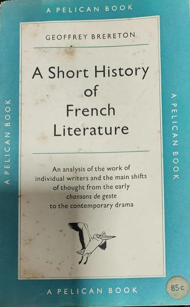 A Short History of French Literature [RARE BOOKS]