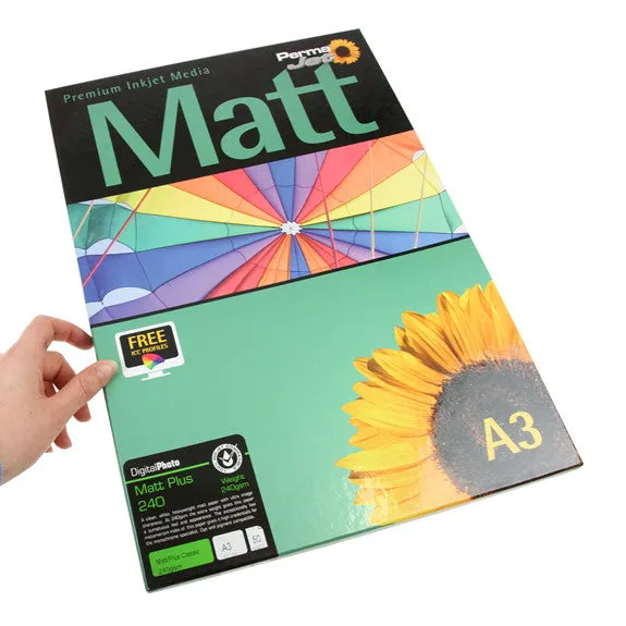 A3 PermaJet Digital Photo Paper Matt/Plus - 240gsm - 50pk