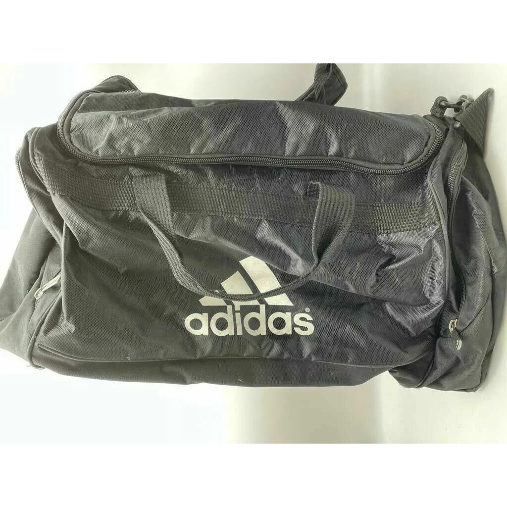 Adidas Black Duffle Bag Gym Travel Sports