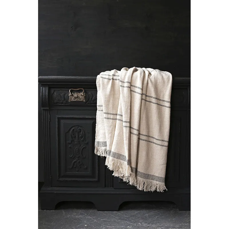 Andas Black Stripe Throw 150x200cm