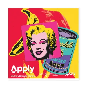 Andy Warhol '60s Silkscreen Apply Stickers - Set of 3