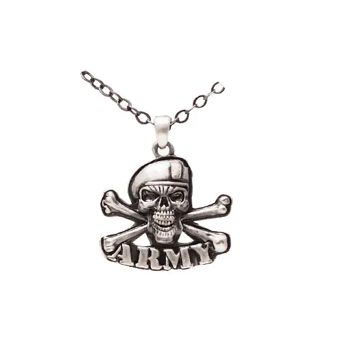 ARMY SKULL NECKLACE, C/60