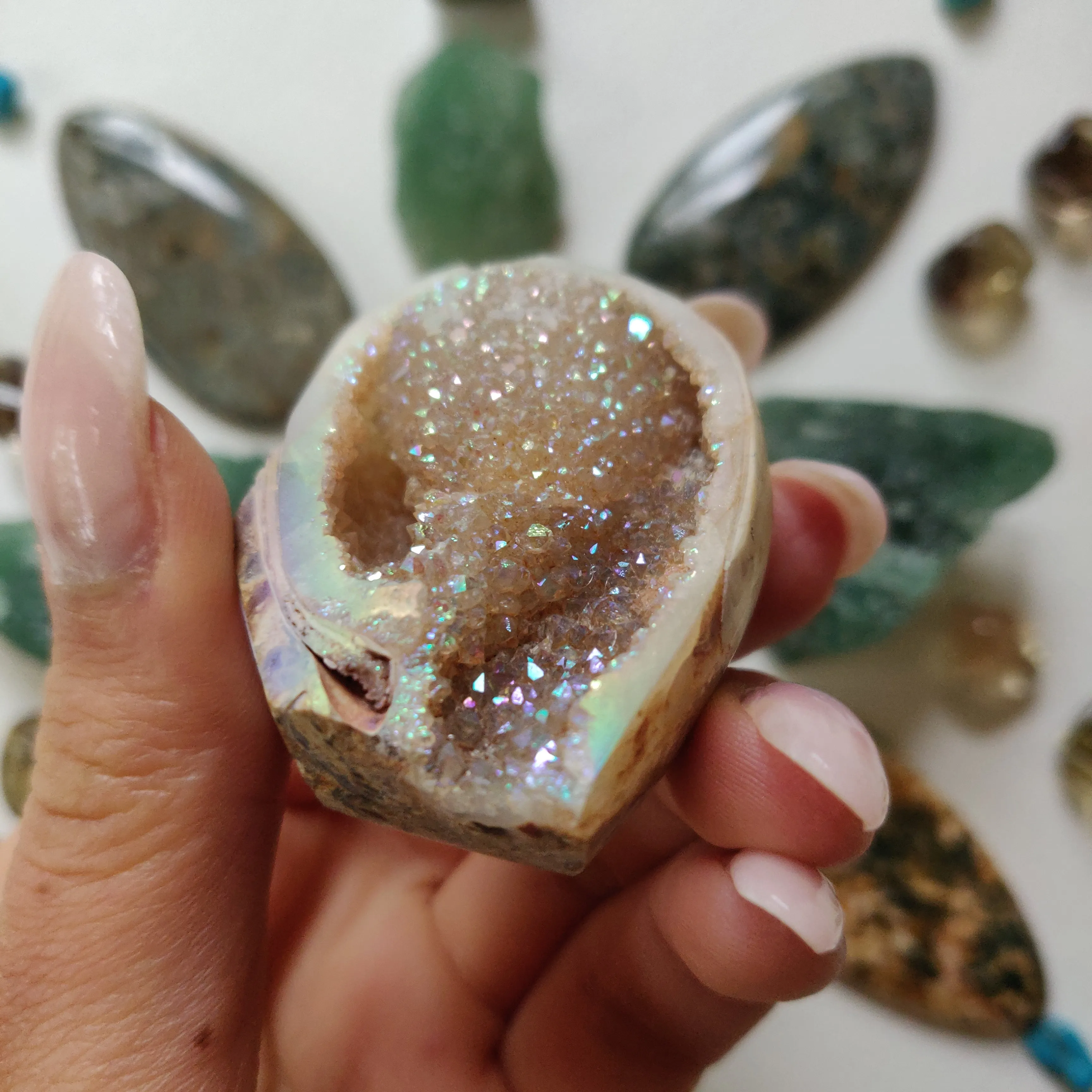 Aura Druzy Shell (#12)