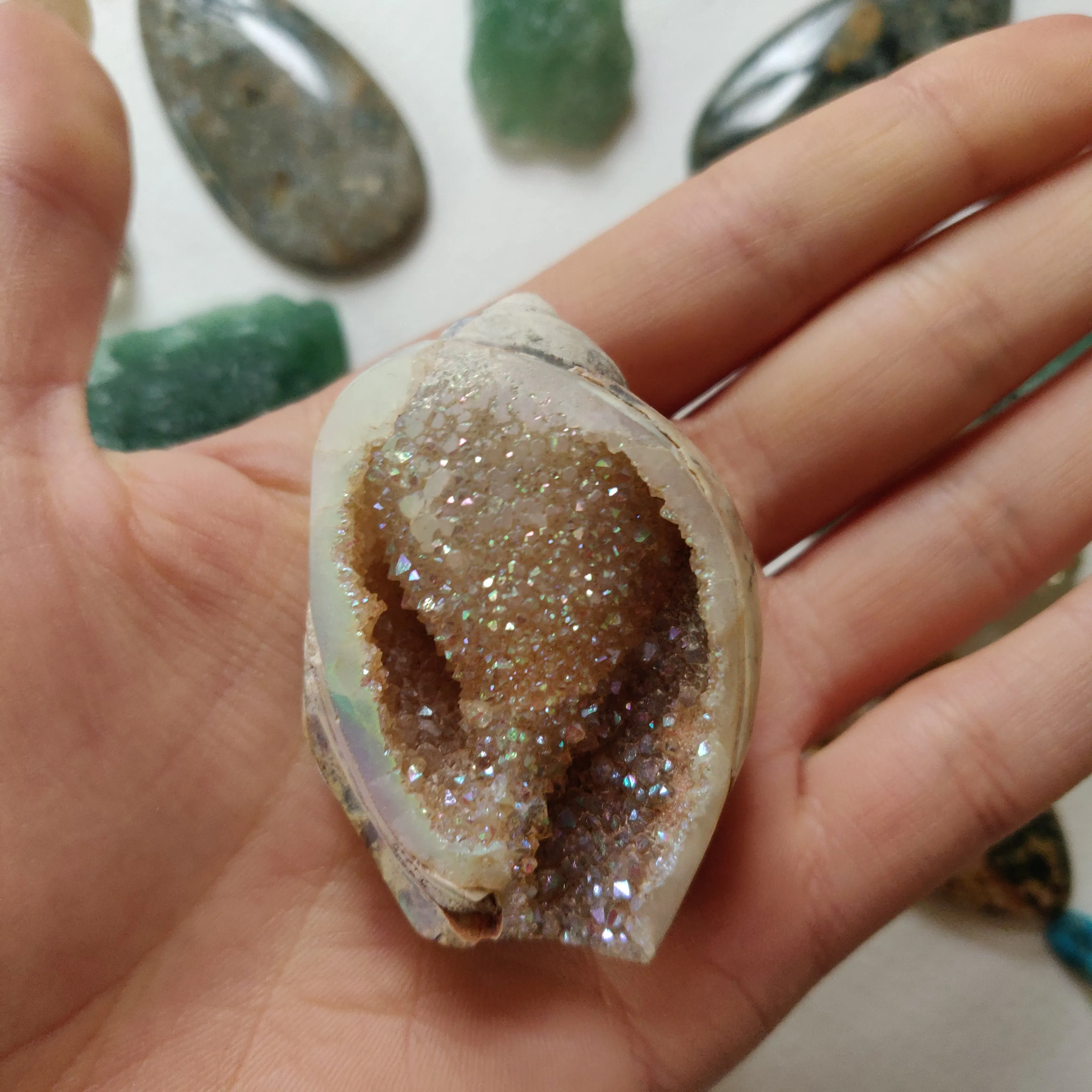 Aura Druzy Shell (#12)