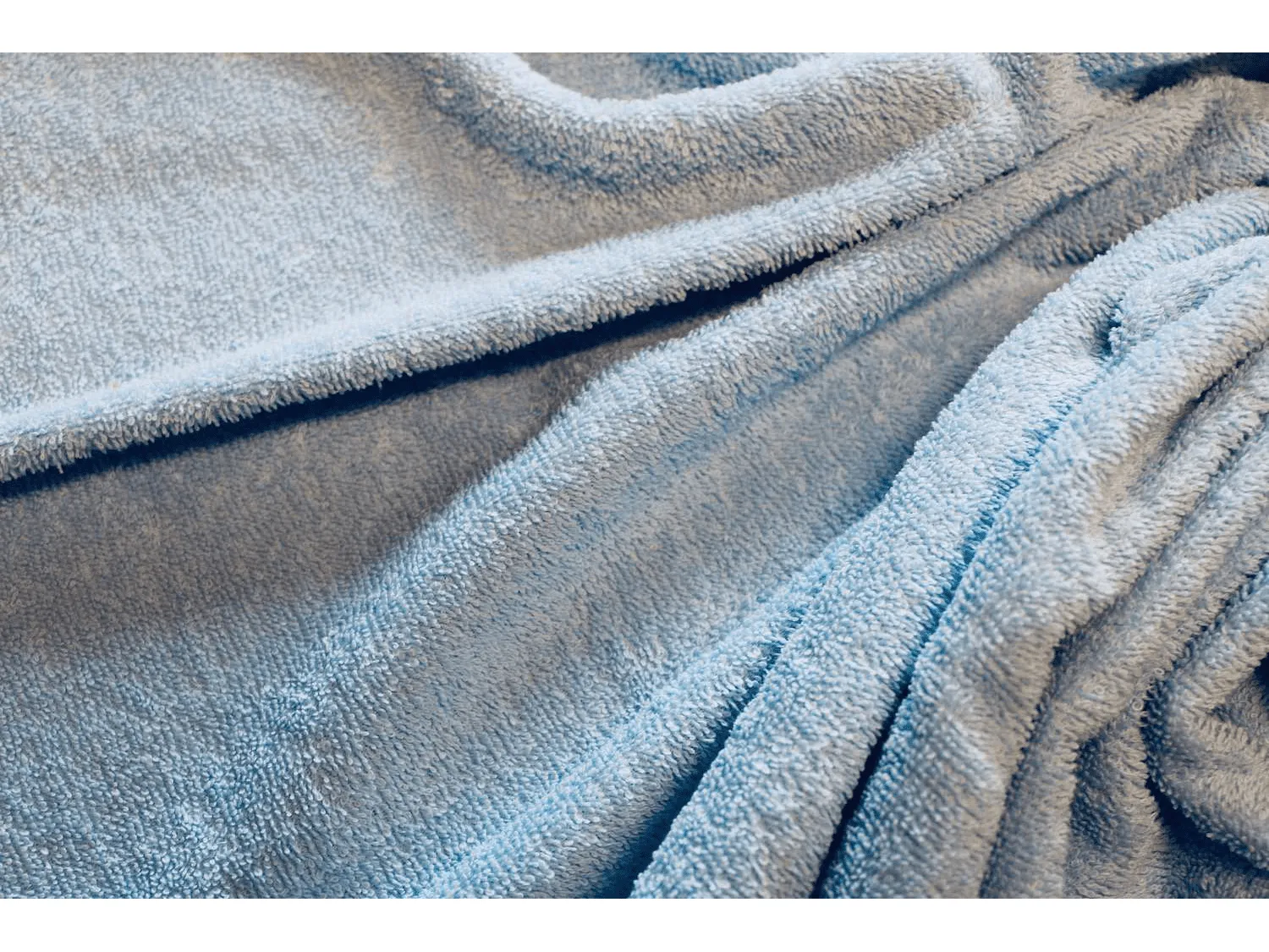 BABY BLUE  - Pure Cotton Thick Luxury Towelling  Fabric - 400 gsm - By Truly Sumptuous