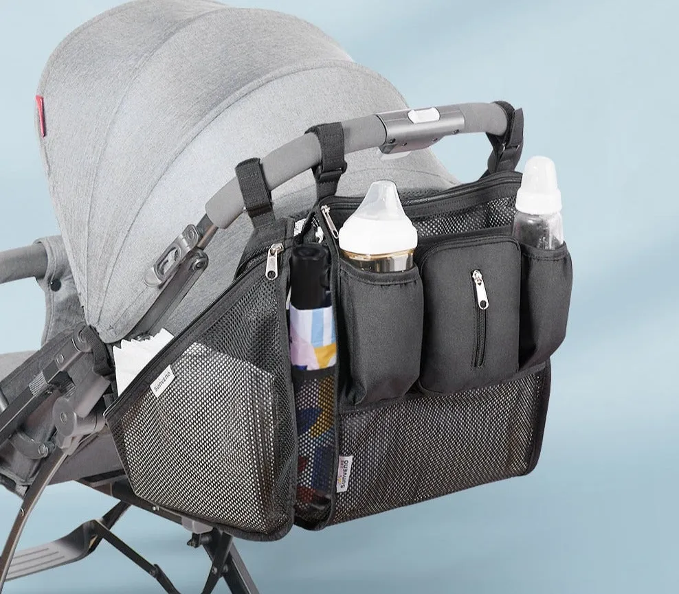 Baby Stroller Organizer Bag with Trolley Bag