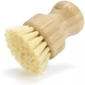 Bamboo brush with Sisal Agave bristles Pot Brush