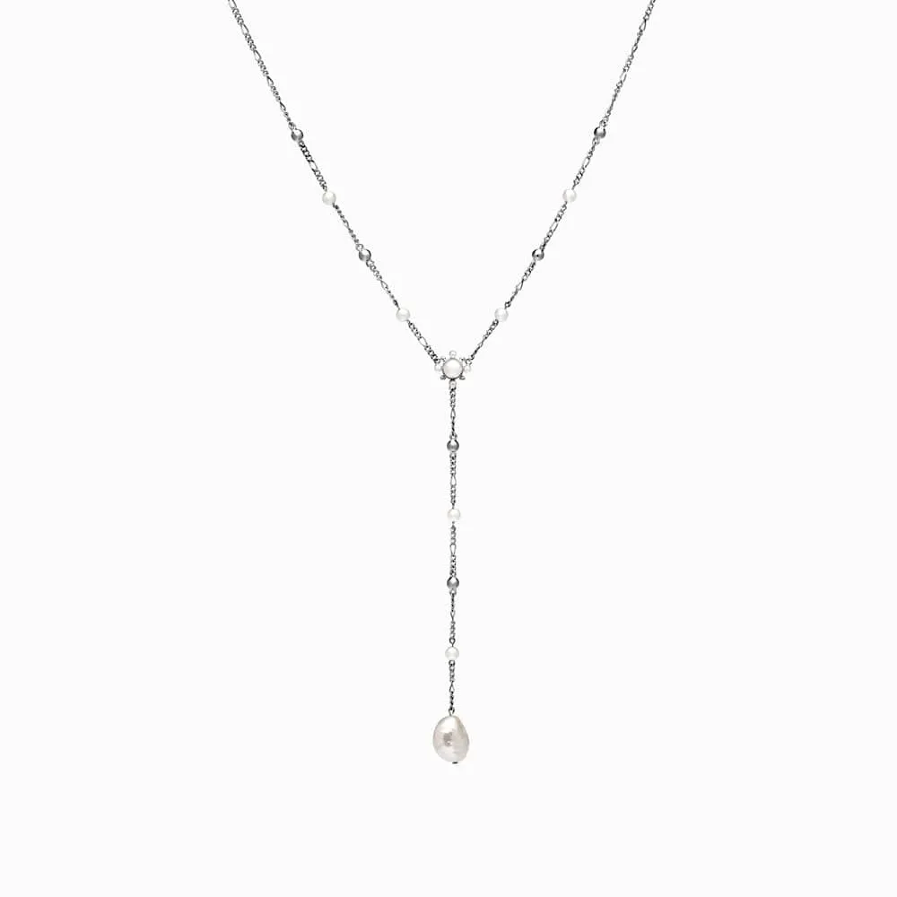 Baroque Pearl Lariat Necklace