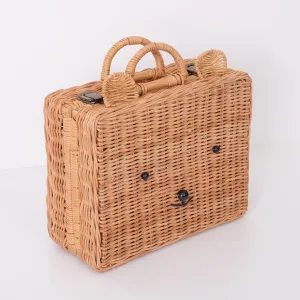 Bear Rattan Suitcase