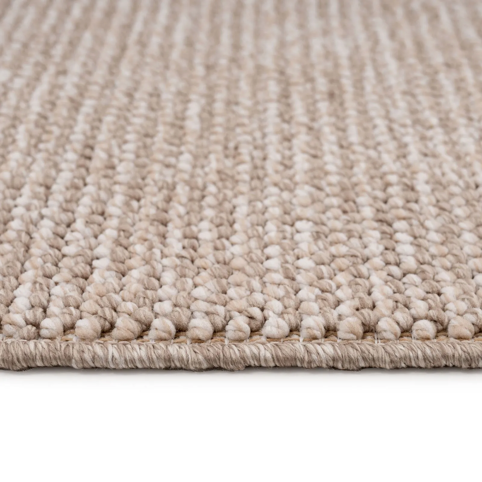 Beige Wool Style Runner Rug - Tala