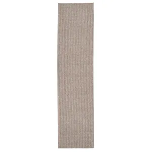 Beige Wool Style Runner Rug - Tala