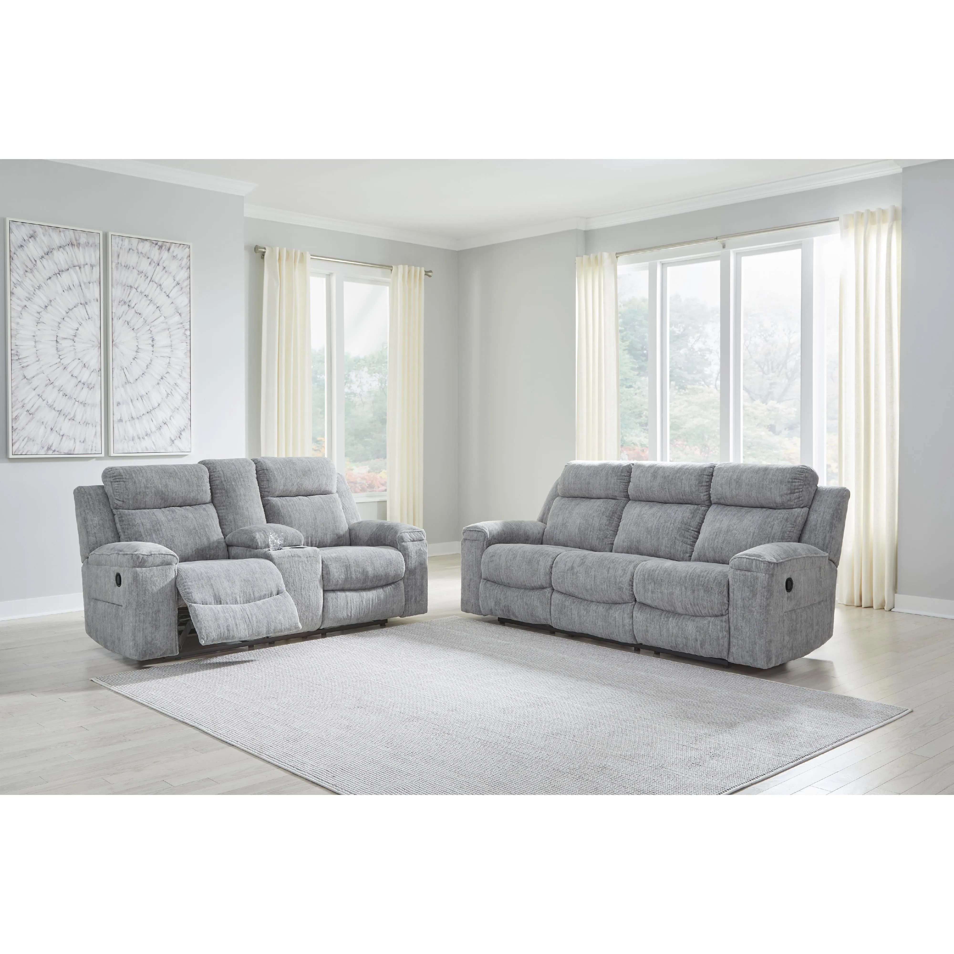 Benchcraft Buntington Reclining Fabric Sofa 3400488