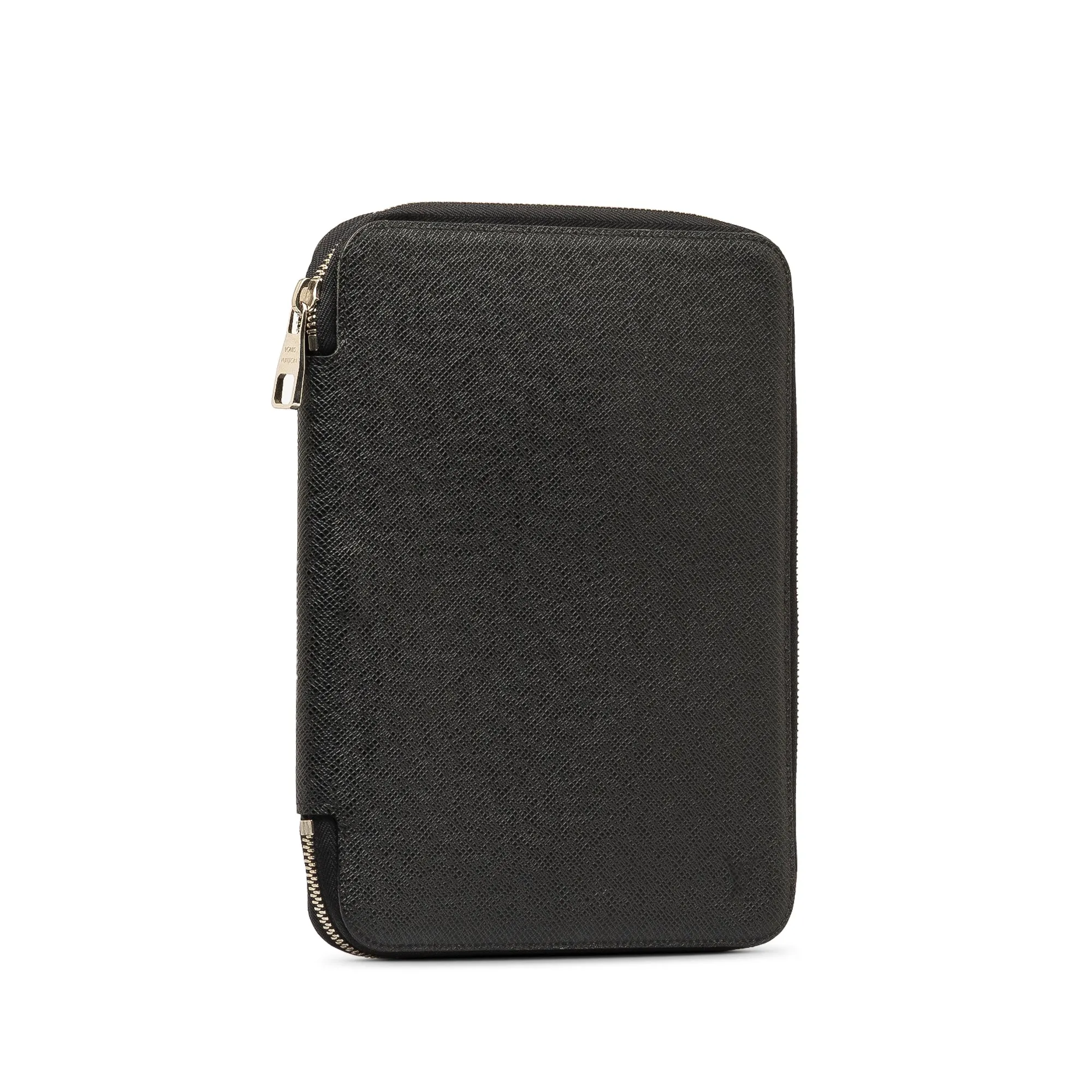 Black Louis Vuitton Taiga Document Case Clutch Bag