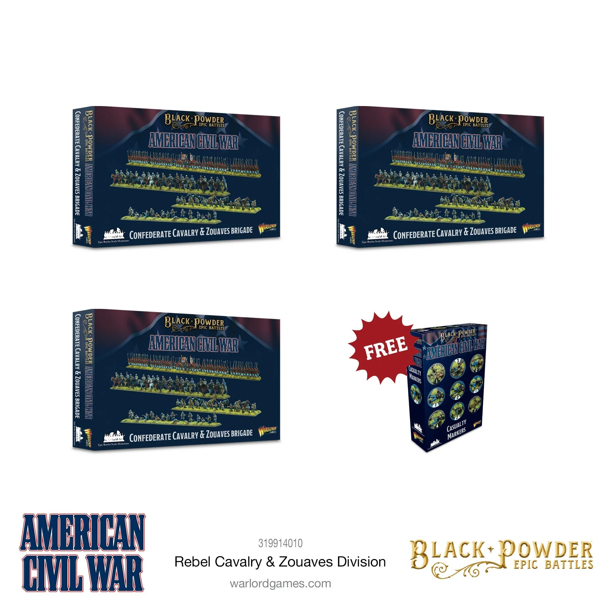 Black Powder Epic Battles - American Civil War Rebel Cavalry & Zouaves Division