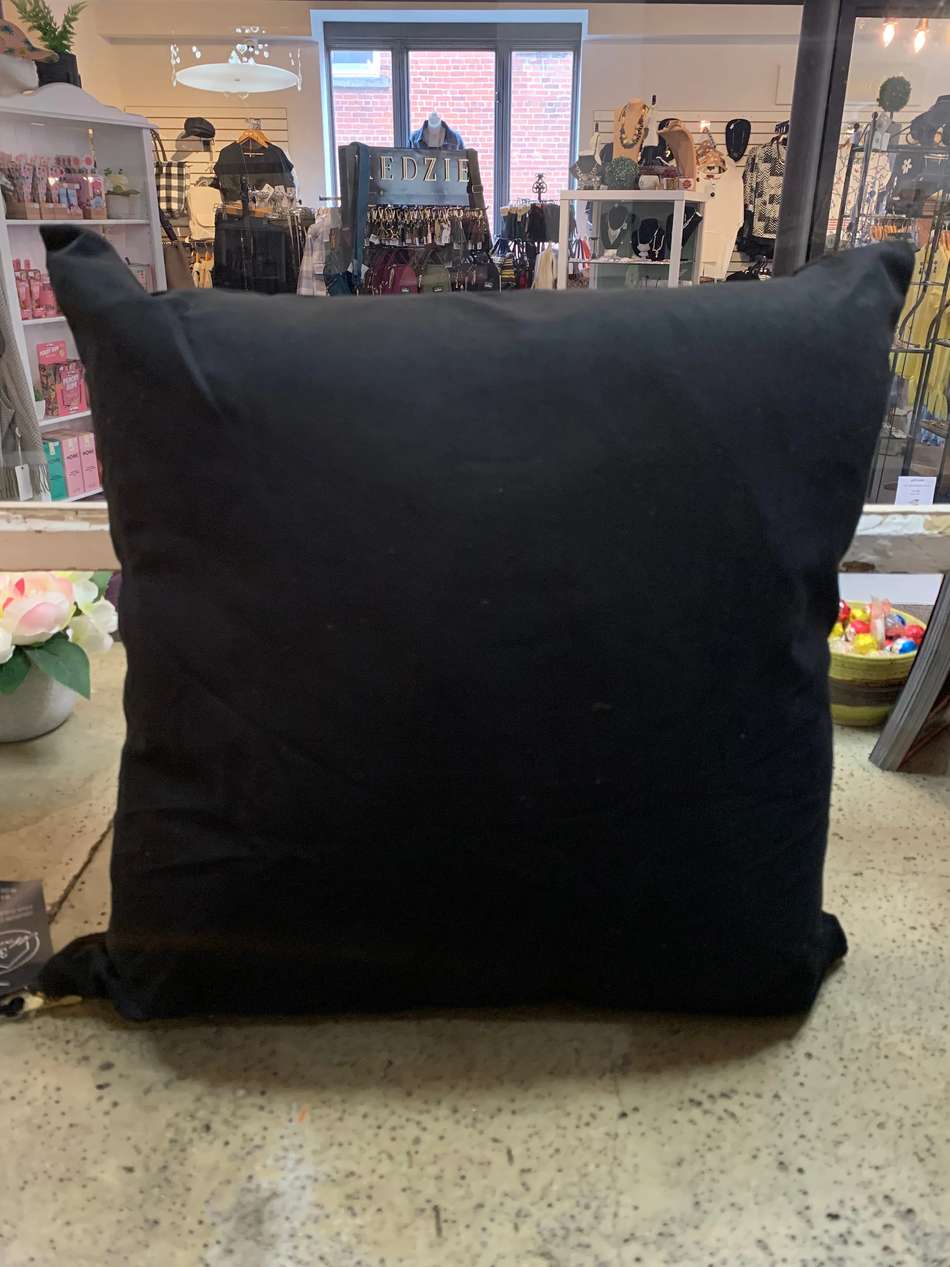 Black Suedette Cushions (2 Sizes)