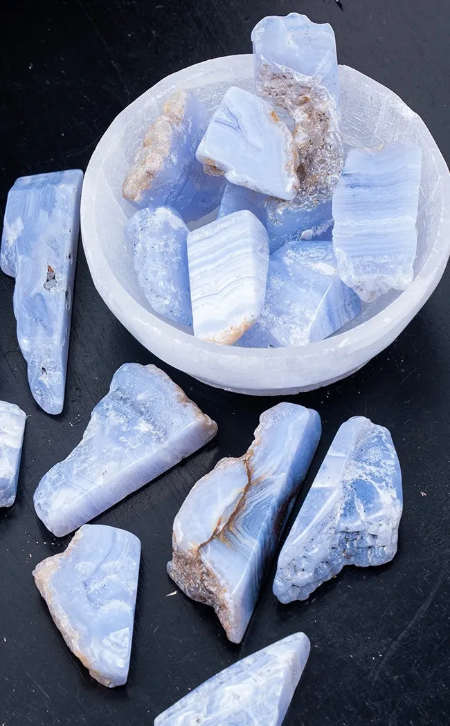 Blue Lace Agate Polished Roughs