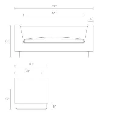 Bonnie Studio Leather Sofa