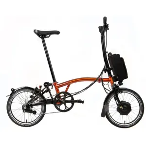 Brompton C Line M6L Electric Folding Bike - Flame Lacquer