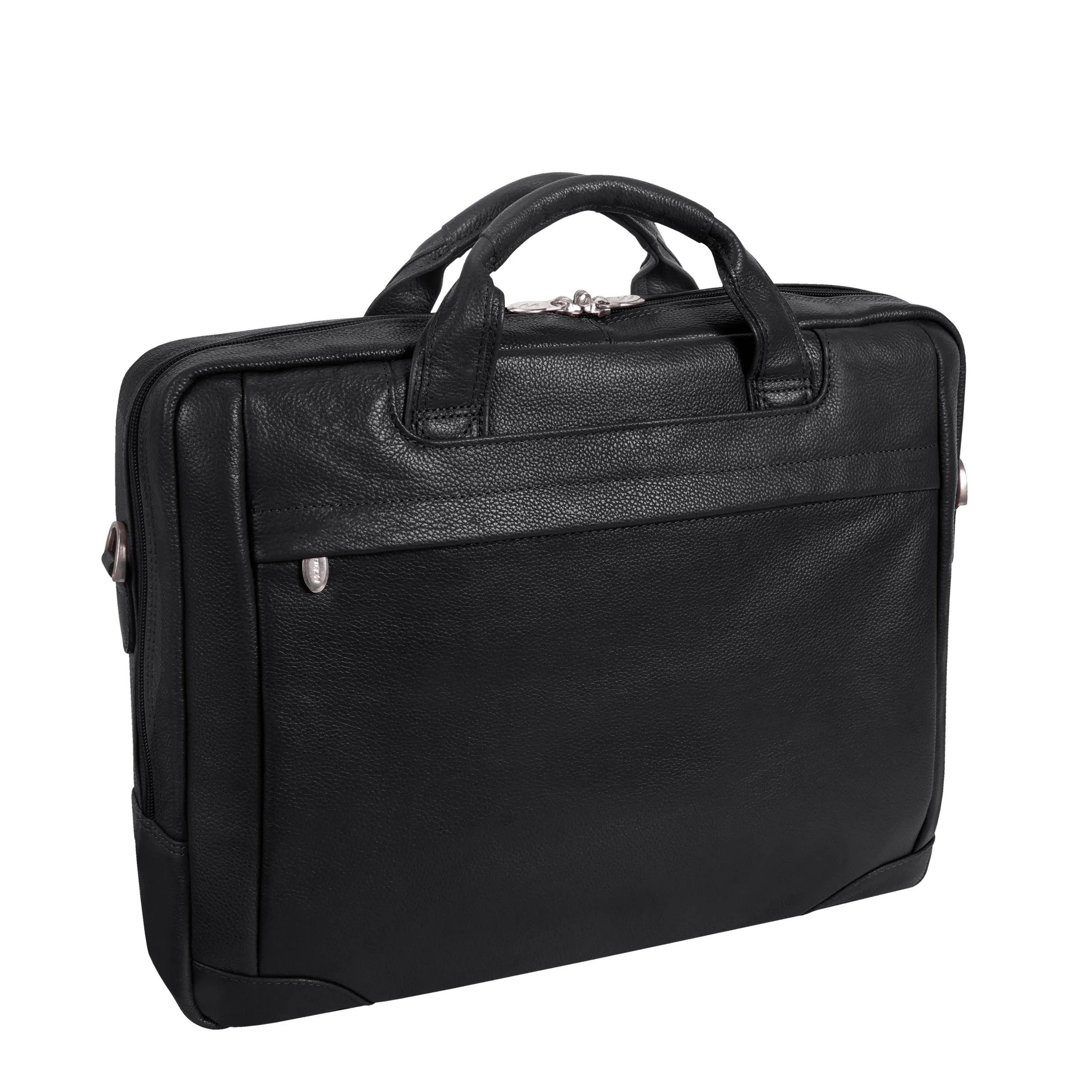 BRONZEVILLE | 15" Medium Leather Laptop & Tablet Briefcase