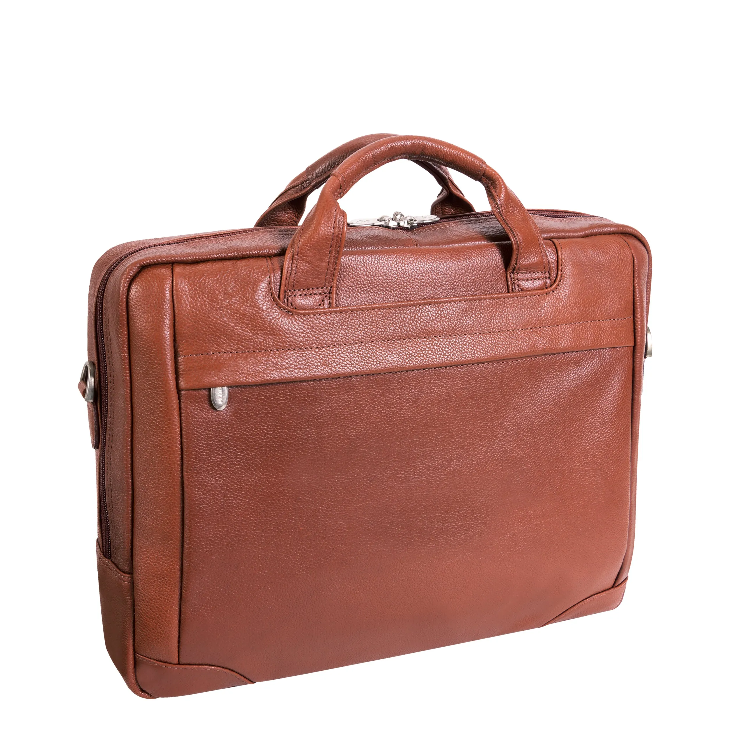 BRONZEVILLE | 15" Medium Leather Laptop & Tablet Briefcase