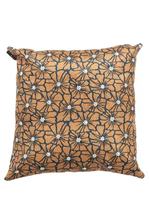 Brown Floral Cushion | OROA Valery