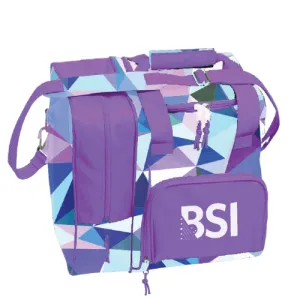 BSI Deluxe Single Tote Pink/Purple Bowling Bag