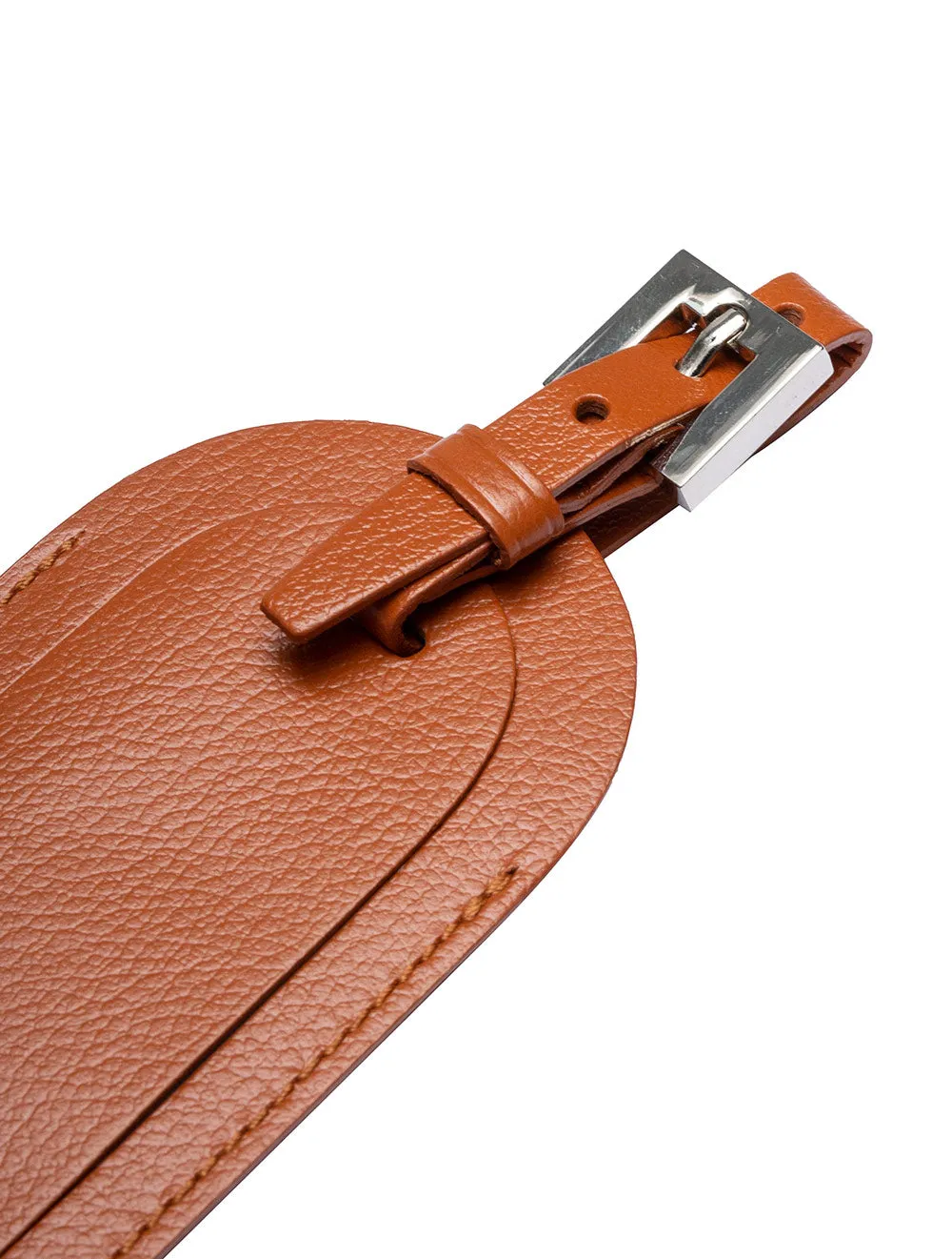 Capra Luggage Tag With Flap Tan