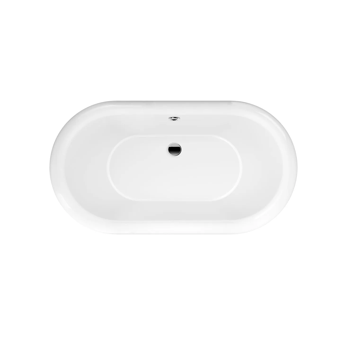 Carlotta 61" Acrylic Double Roll Top Tub on Base