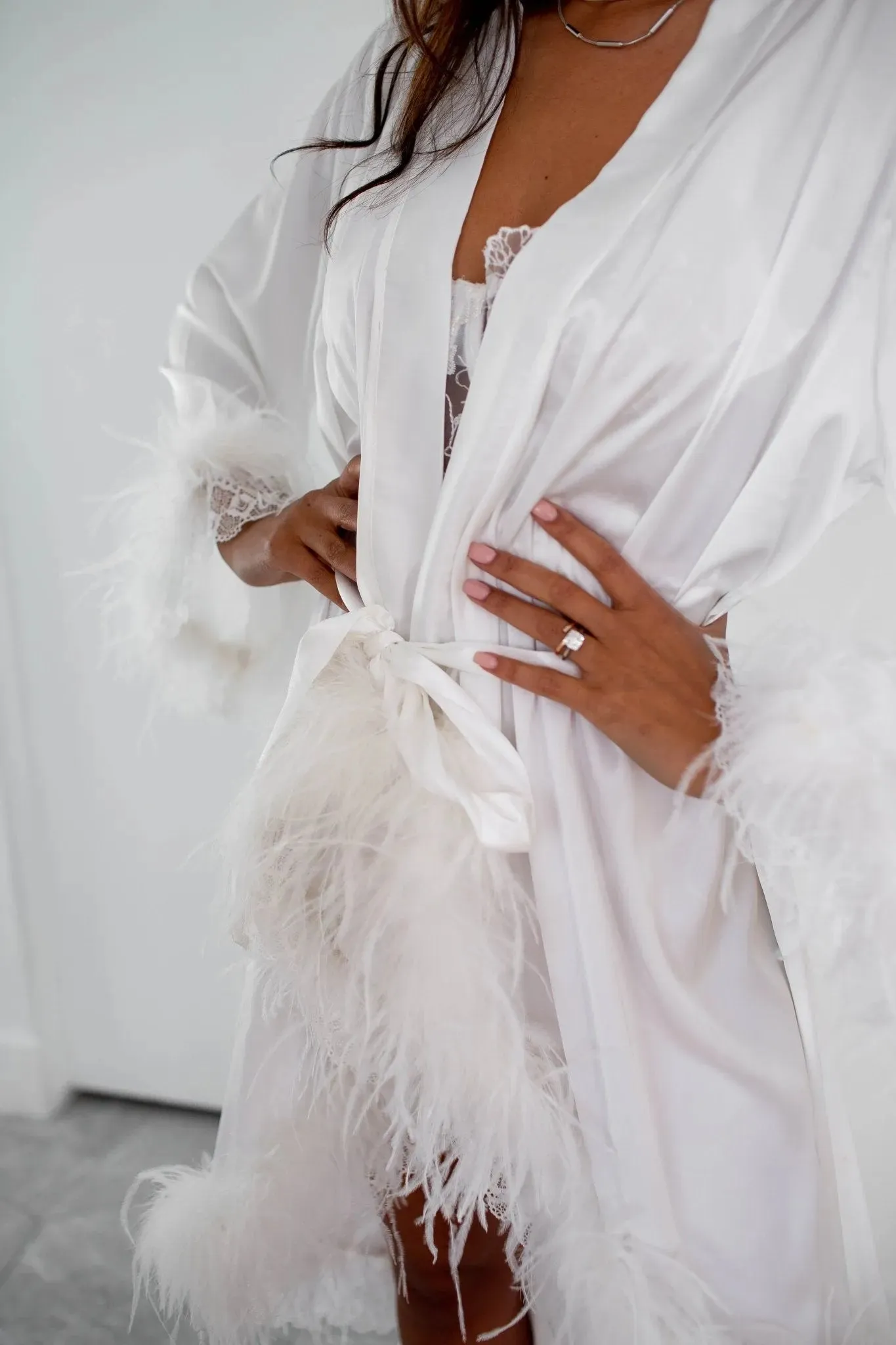 Casey Luxury Silk Bridal Robe