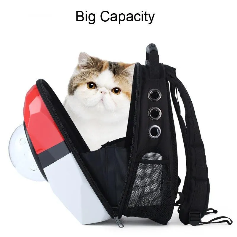 Cat Window Backpack - Space Capsule Style - 14 lbs Capacity