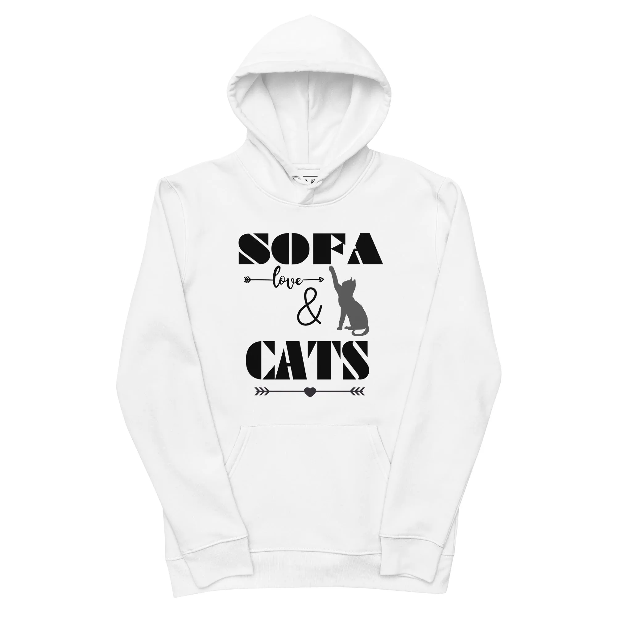 Cats & Sofa, unisex eco hoodie