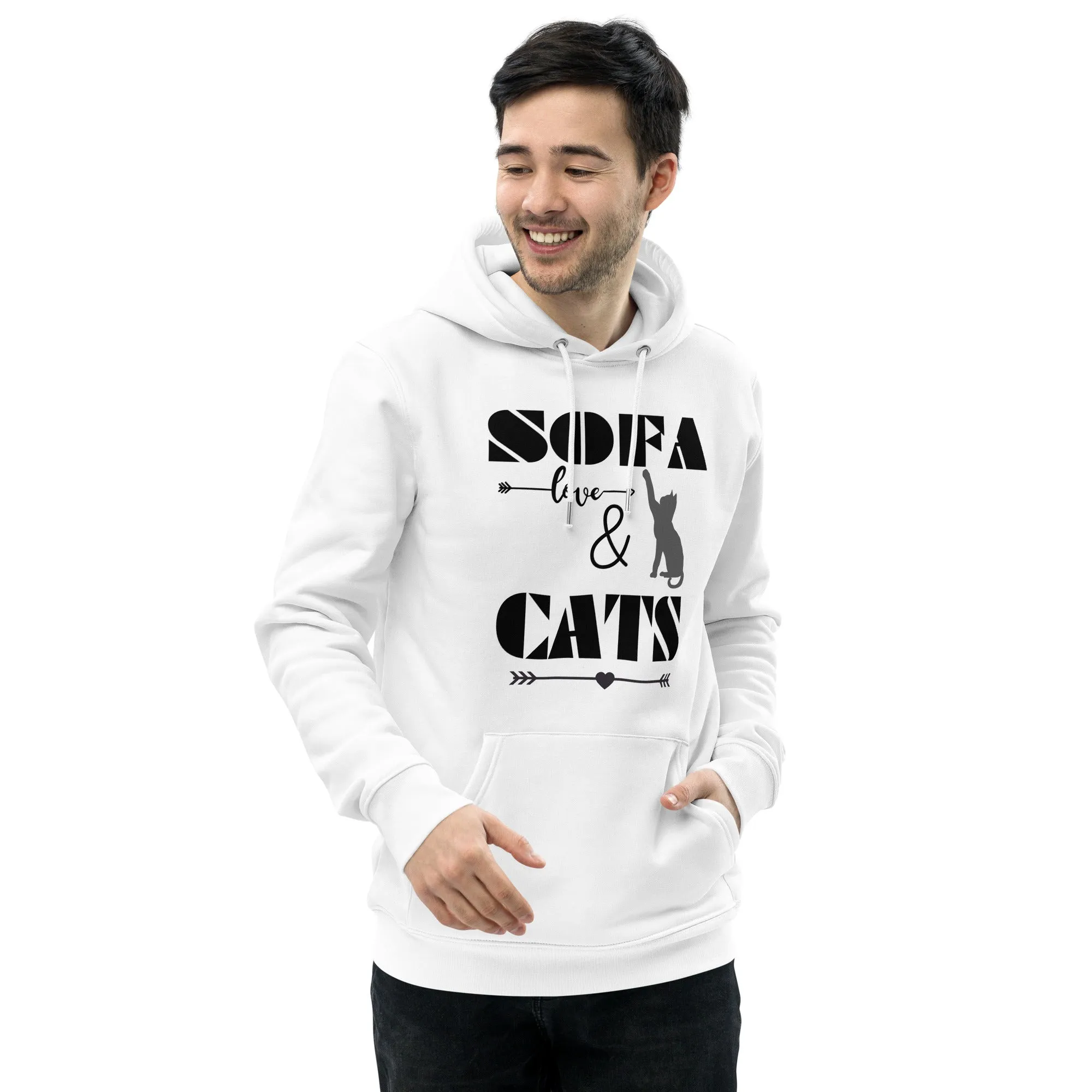 Cats & Sofa, unisex eco hoodie