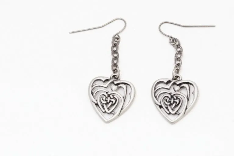 CELTIC HEART EARRINGS