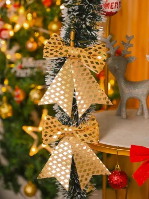 Christmas Bow Set Of 4 Pcs (Assorted)