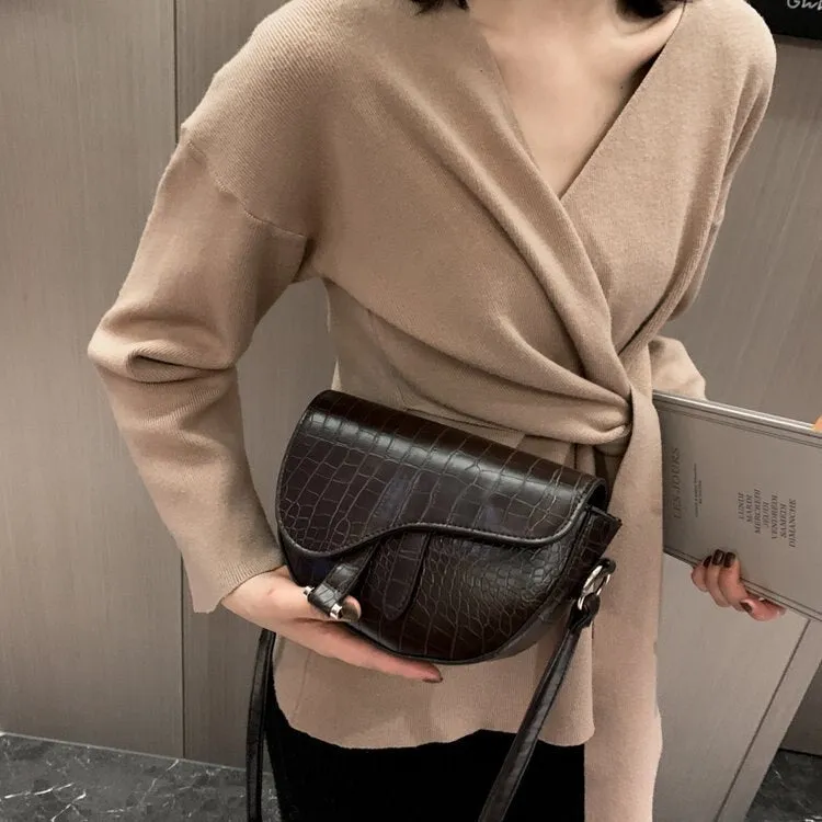 Christmas Gift Fashion Women Crossbody Bag Crocodile Bags Soft Pu Leather Shoulder Bags For Ladies Handbags Designer