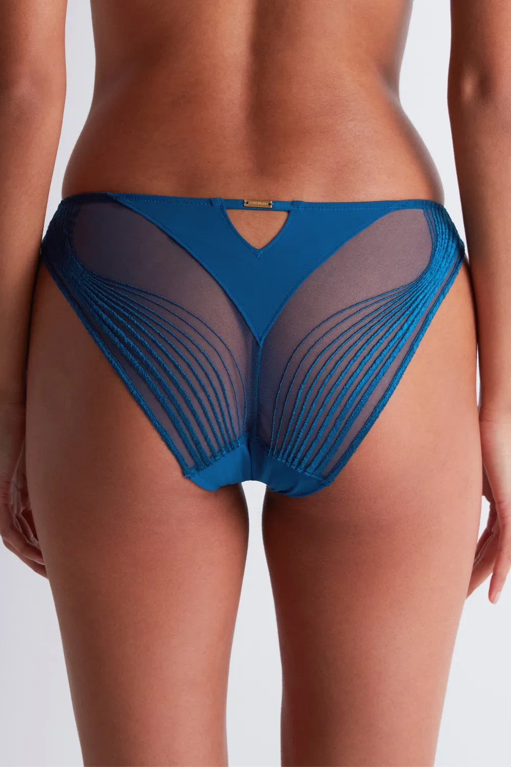 Cindy Bruna x Aubade Sumptuous Waves Italian Brief Blue