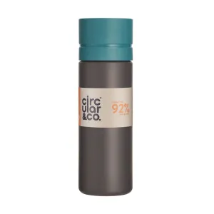 Circular Bottle - Grey & Teal