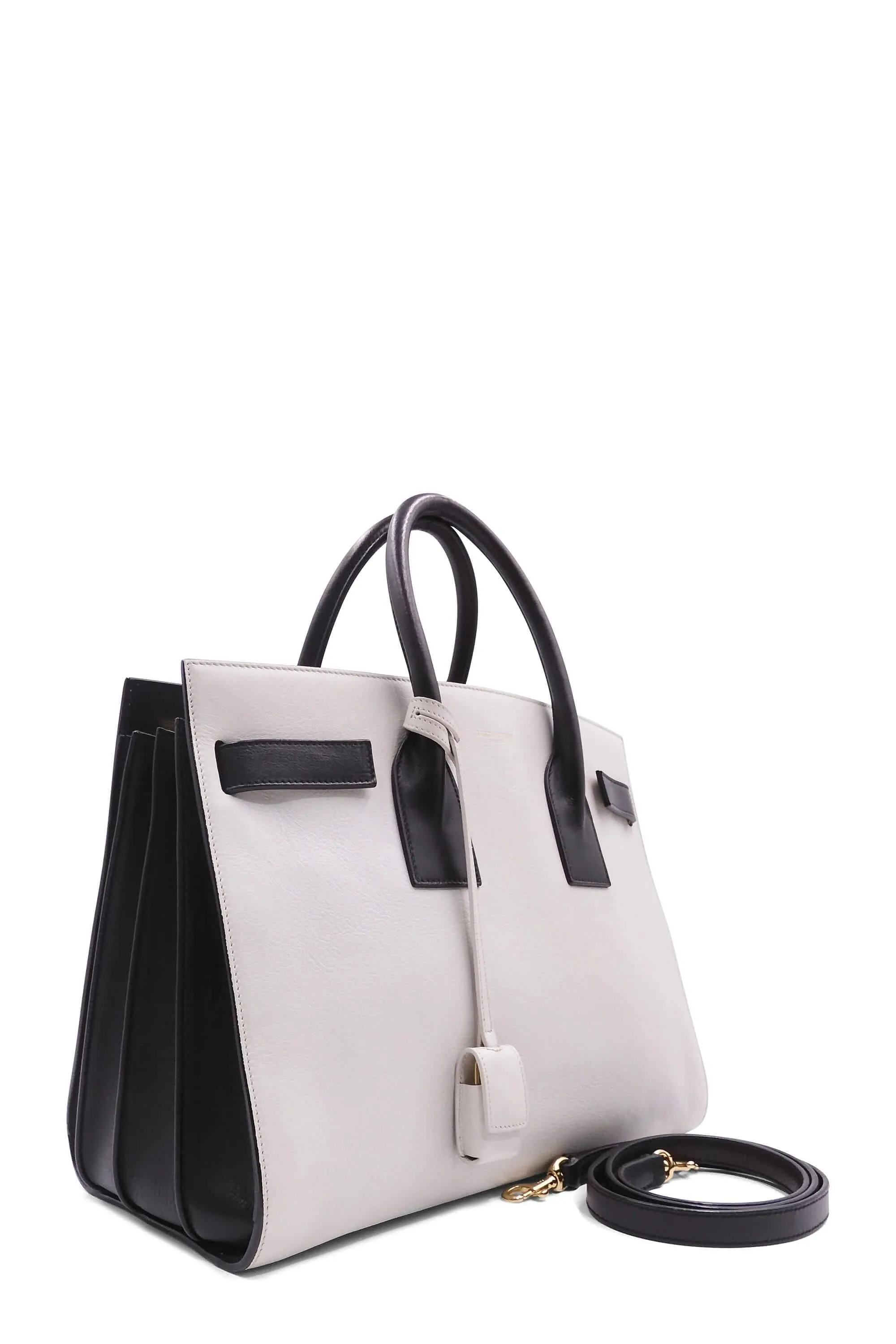 Classic Small Sac De Jour Bicolor White