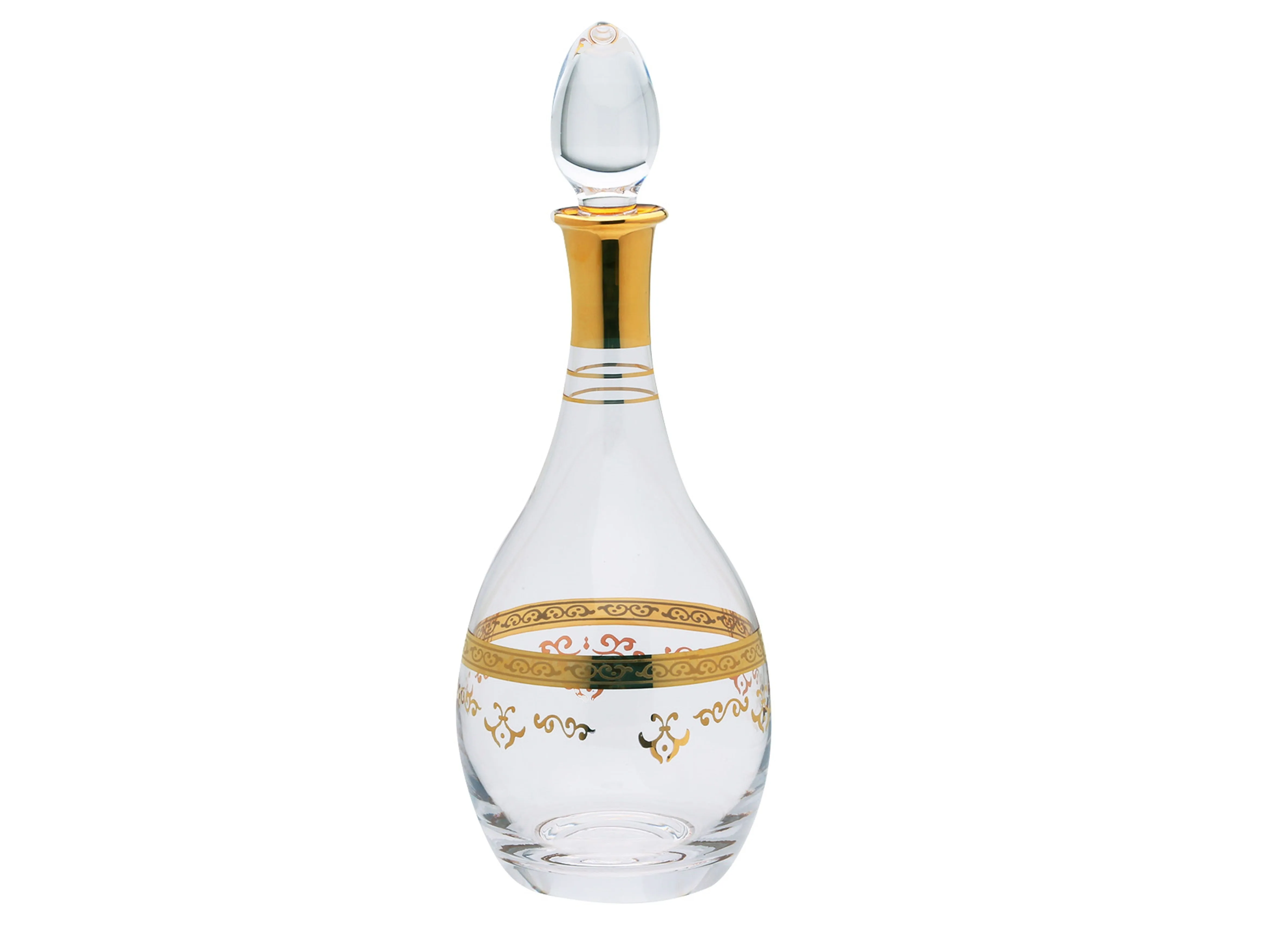 Classic Touch Gold Liquor Decanter 8" 1pc