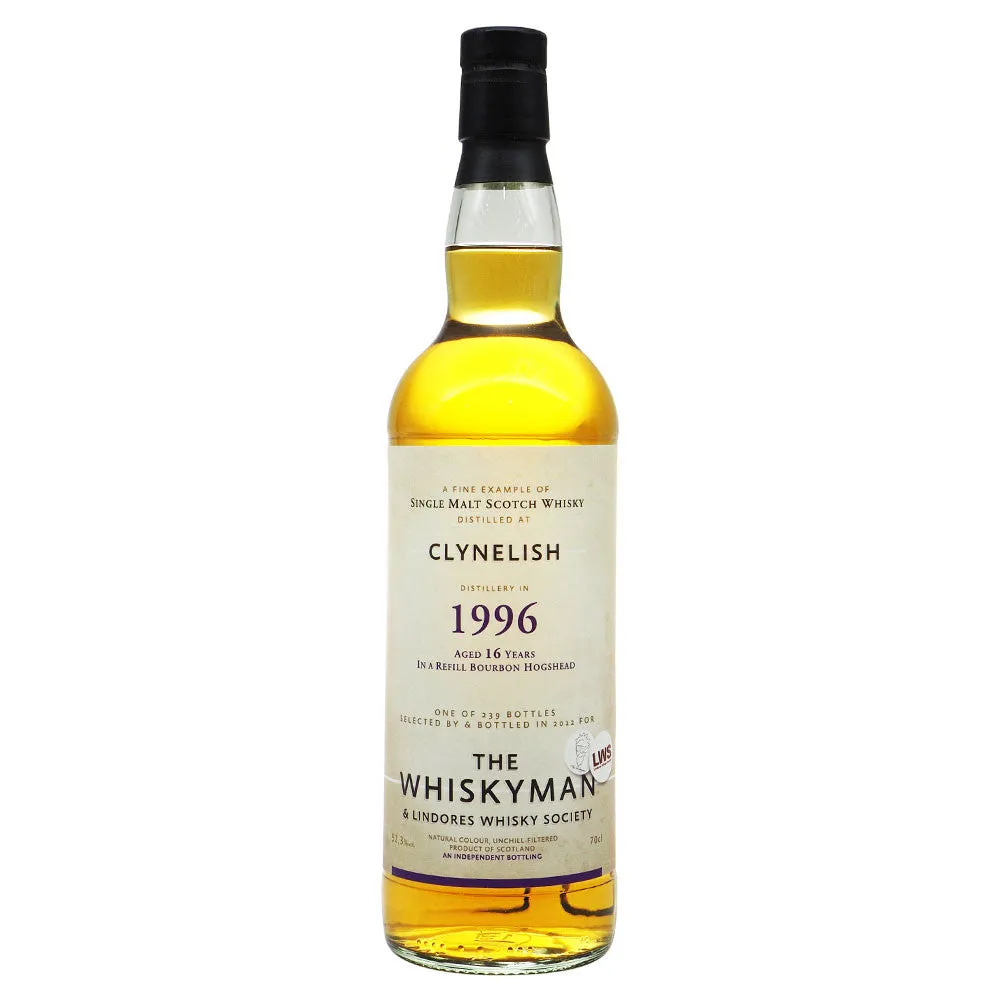 Clynelish 1996 16 Years - The Whisky Man & Lindores Whisky Society