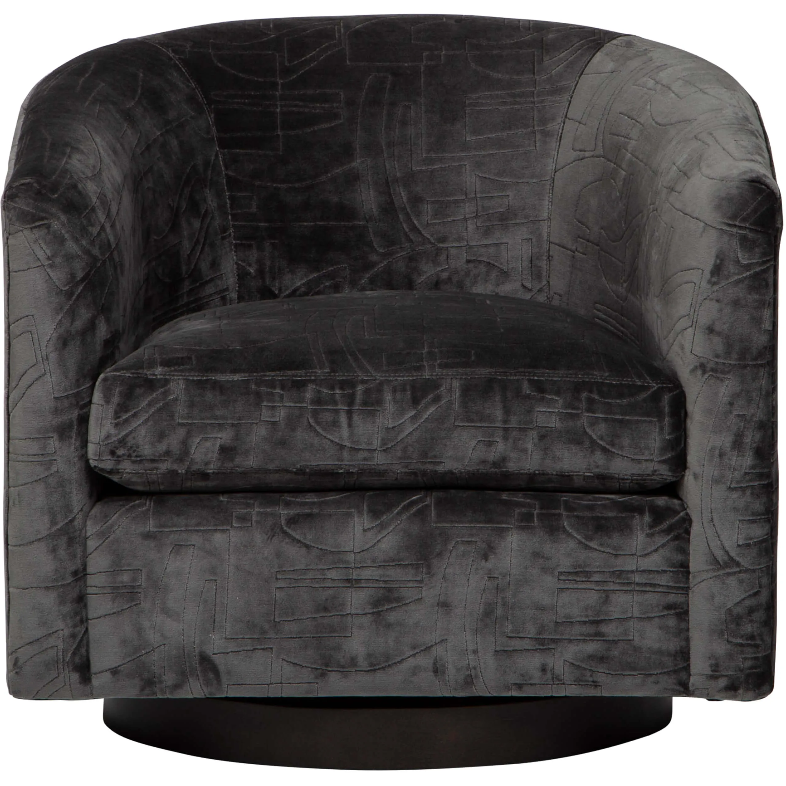 Coltrane Swivel Chair, Atlanta Flannel