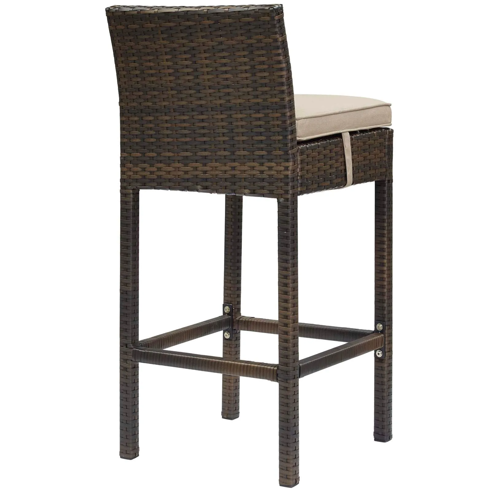 Conduit Outdoor Patio Wicker Rattan Bar Stool by Modway