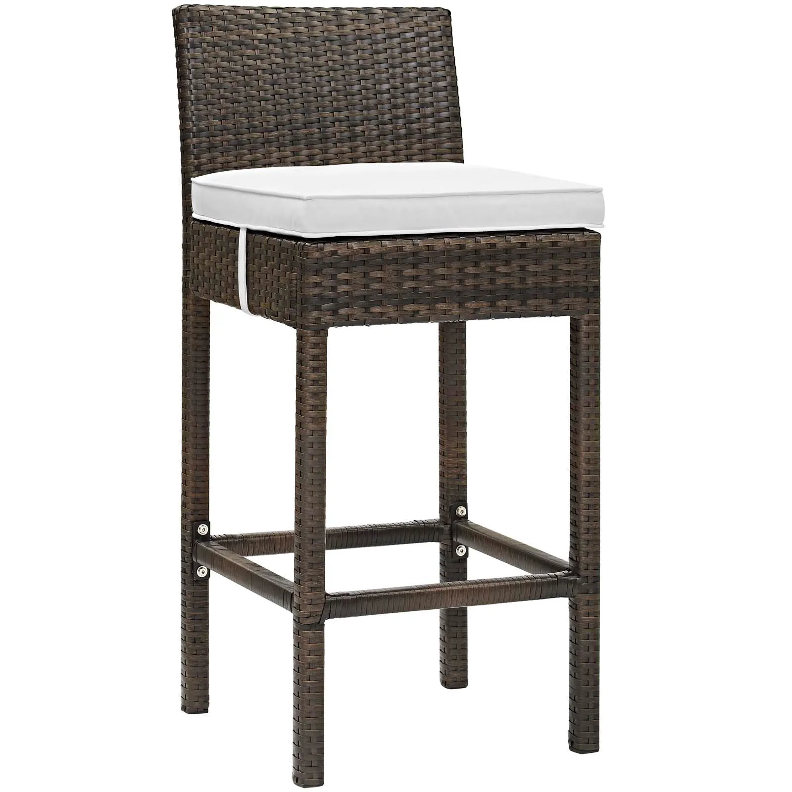 Conduit Outdoor Patio Wicker Rattan Bar Stool by Modway